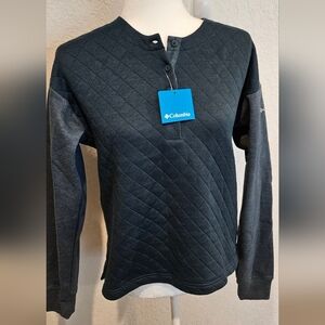 Columbia Hart Mountain Quilted Crew size Small Teal